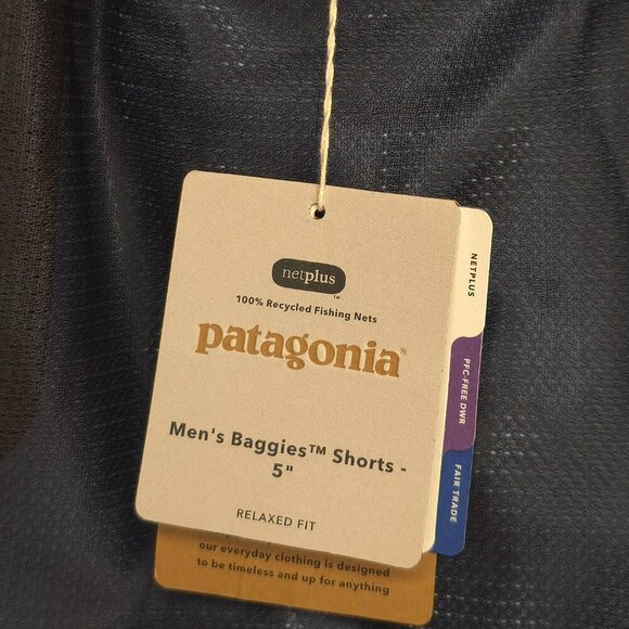 Patagonia Men's Baggies Shorts 5" Relaxed Fit Clean Current Patch Lago Blue  XXL - Picture 11 of 11